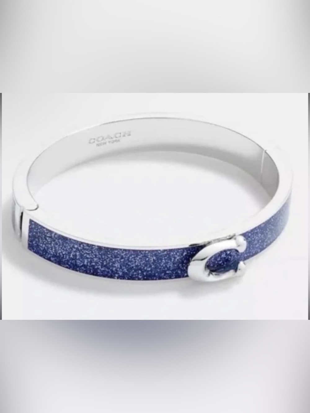 Coach C Logo Hinged Bangle Bracelet NWT